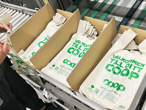 Coop Sweden chooses carrier bags with recycled plastic | Trioworld